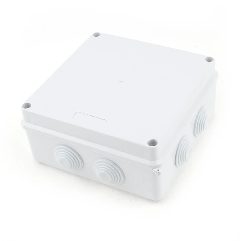 

Waterproof IP65 25 mm Dia white ABS 150 x 150 x 70 mm hole junction box