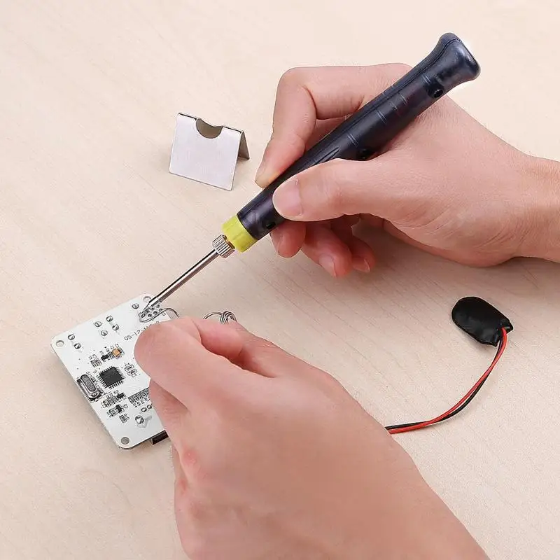 5 в 8 Вт Портативный USB Электрический паяльник ручка наконечник сенсорный переключатель комплект