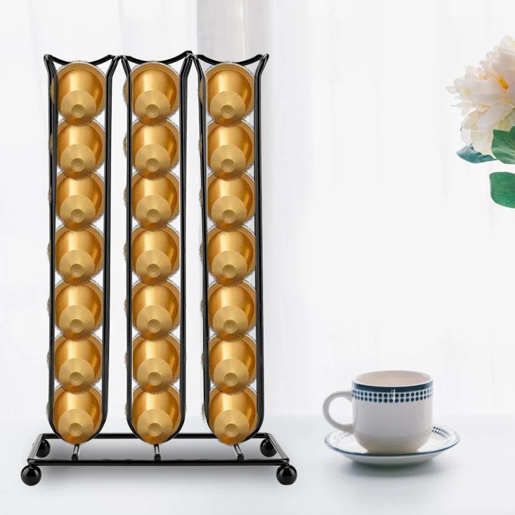 Модные Oasiswj Нержавеющая сталь металлические кофе капсулы Nespresso Pod держатель башня
