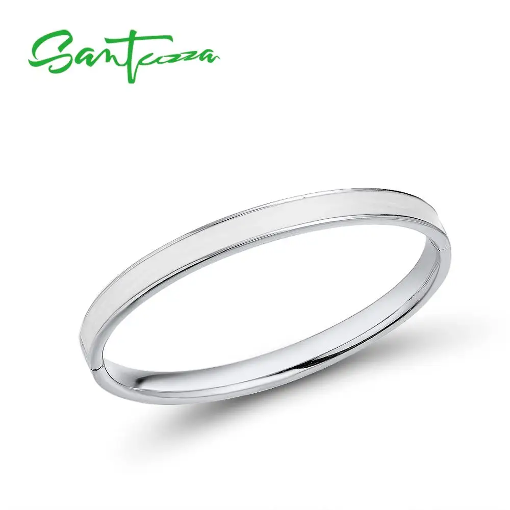 Najtaniej SANTUZZA bransoletka dla kobiety prosta zwięzła wielobarwna emalia bransoletka Bangle najwyższej jakości strona modna biżuteria HANDMADE