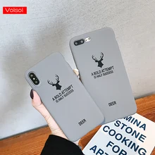 

Luxury Phone Cases Deer Unicorn For iphone 7 8 6 6s Plus X 10 Xr Xs Max Ultra Thin Soft Silicone Cover Dull Polish case