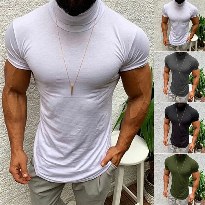 

Men Tops Tees 2019 Spring Summer New Cotton V Neck Short Sleeve T Shirt Men Fashion Trends Running Fitness Tshirt Dropshipping