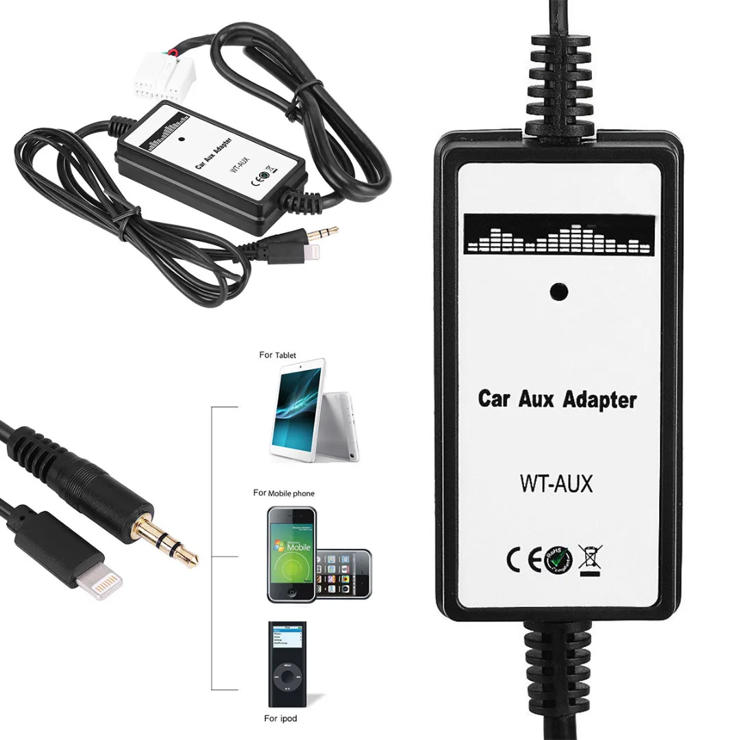 

MAYITR Car USB Adapter MP3 Audio Interface AUX USB Data Cable Built-in MP3/WMA Decoder For Honda Accord Civic Odyssey Acura