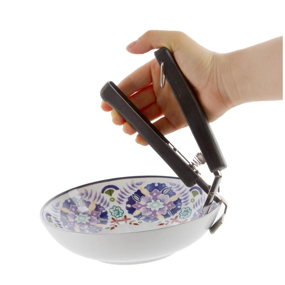 Креативная Бытовая противоосколочная чаша, сковорода кухонный зажим держатель носитель Ручка Зажим кухонные инструменты