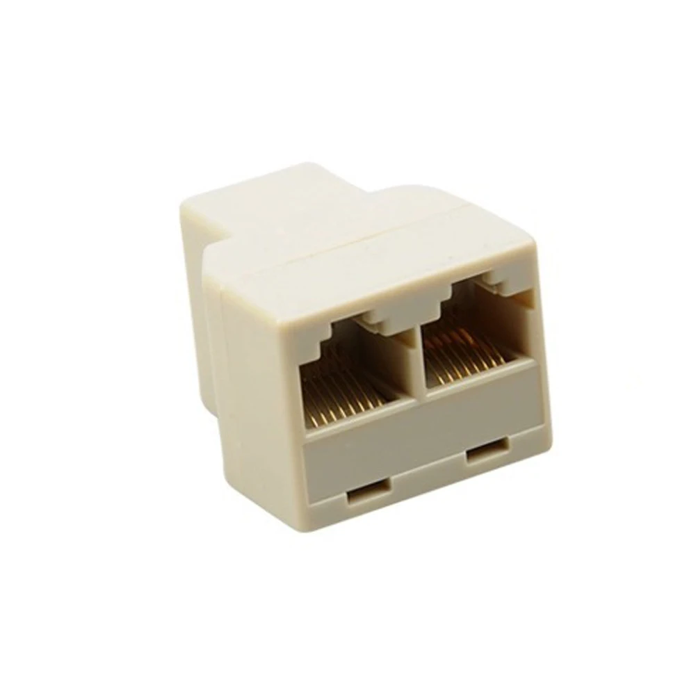 RJ45 Сплиттер соединитель от 1 до 2 способ двойной женский Cat6/5/5e Lan Ethernet сетевой