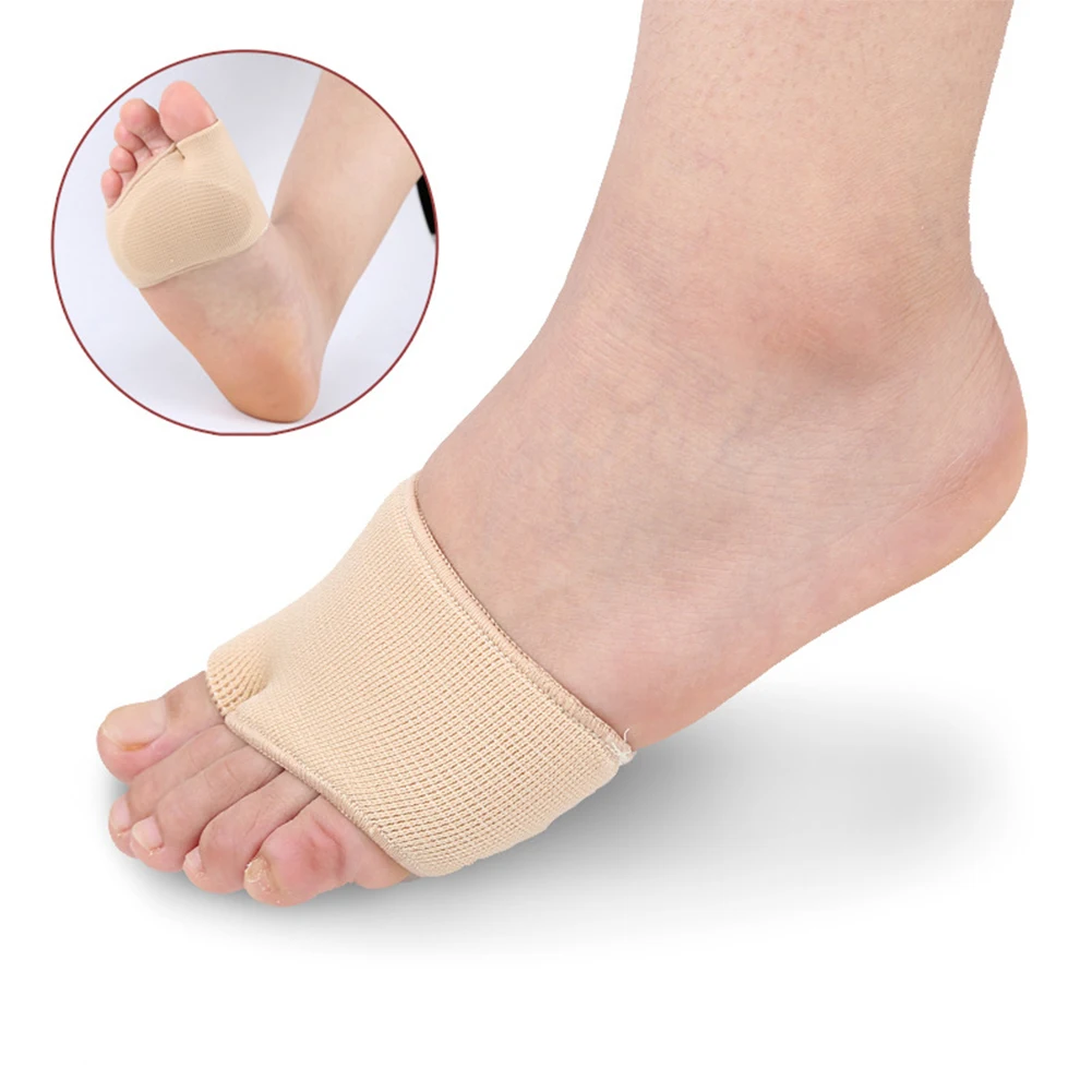 1 Pair Elastic Gel Ball Forefoot Tool Toe Shoe Insole Silicone Pad Orthopedic Metatarsal Health Care Cushion Corrector Soft