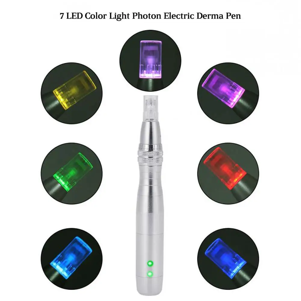  BellyLady 7 Light LED Photon Electric Derma Pen Suitable For 12 Pin Depth Adjustable Nano Micro Nee - 4000149197712