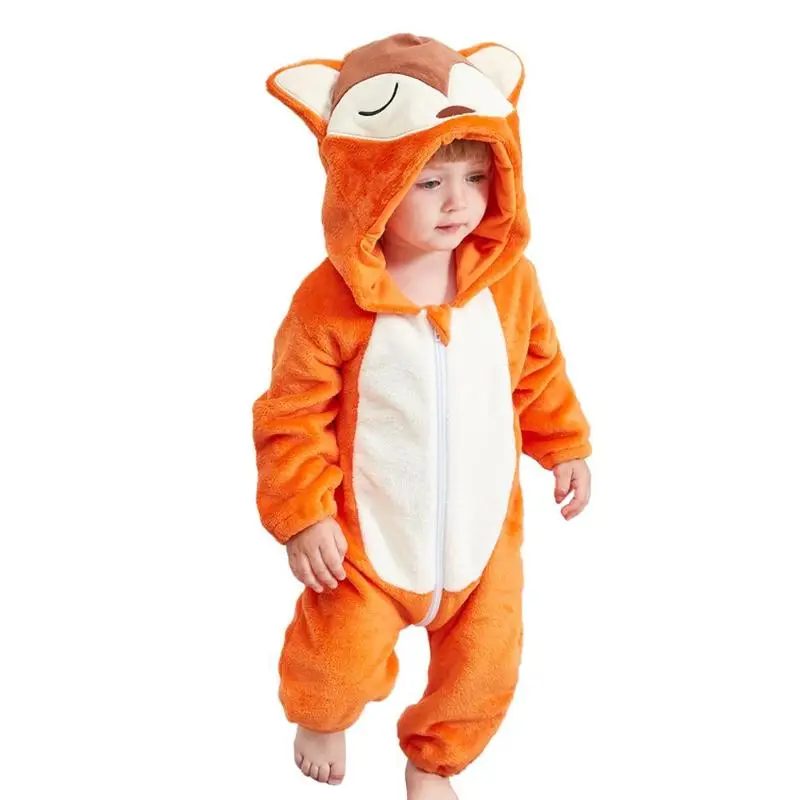 Marca mamelucos de bebé Animal lindo Niñas Ropa ropa de bebé recién nacido pijamas de dibujos animados de pijamas de invierno cálido ropa de bebé recem nascido Marca mamelucos de bebé Animal lindo Niñas Ropa ropa de bebé recién nacido pijamas de dibujos animados de pijamas de invierno cálido ropa de bebé recem nascido