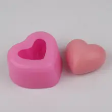 Сердце-форма для свечей влюбленных День Святого Валентина украшения ручной работы Diy свечи формы силиконовые формы для гипса мыло гипса