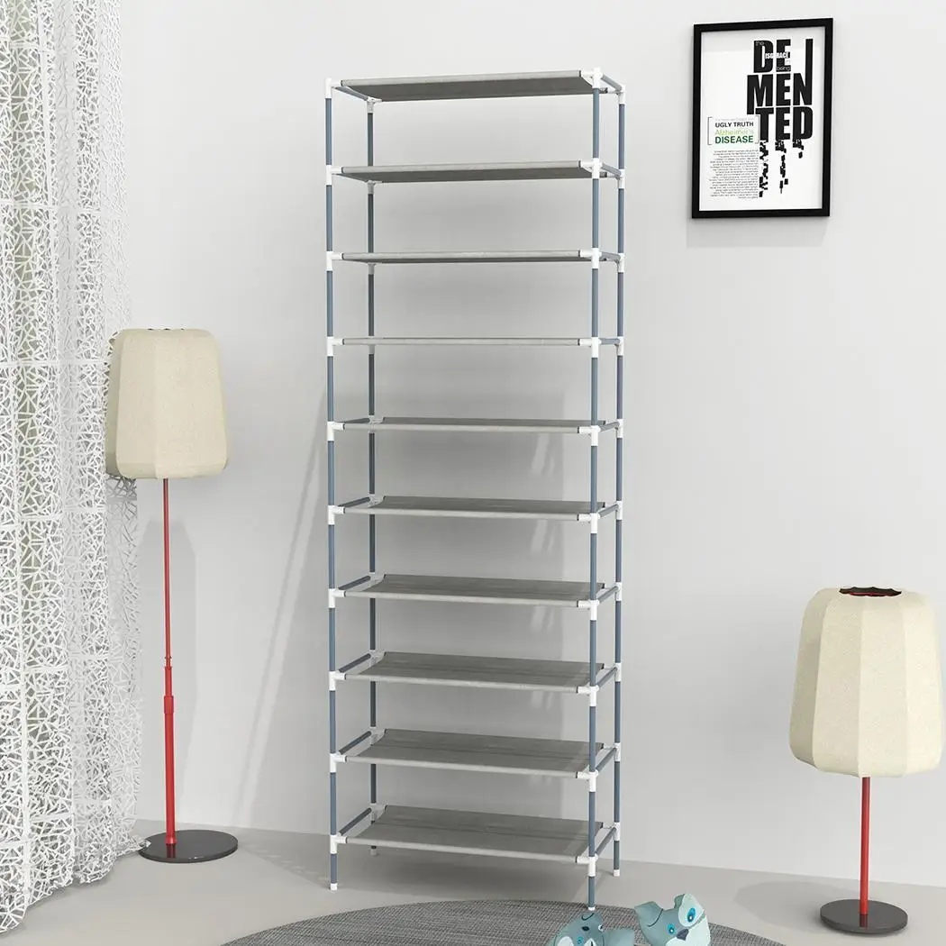 10 Shelf Storage Home Stand Picture Organizer Casual New Dormitory Sturdy Hot Rack etc Easy Tiers Assembled Office Shoe