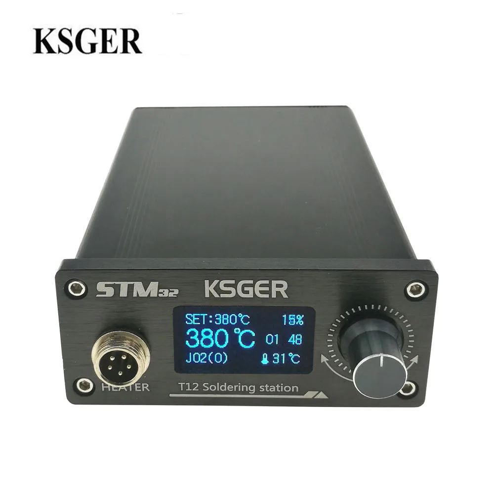 

KSGER V2.01 STM32 OLED T12 Digital Soldering Station Temperature Controller Soldering Station Soldering Iron Soldering Tool