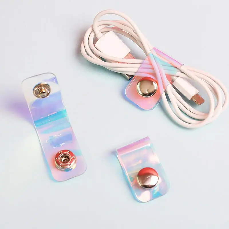 

New color winder Portable Data Cable Storage Buckle Personality Cable Tie Cable Buckle Earphone Winder