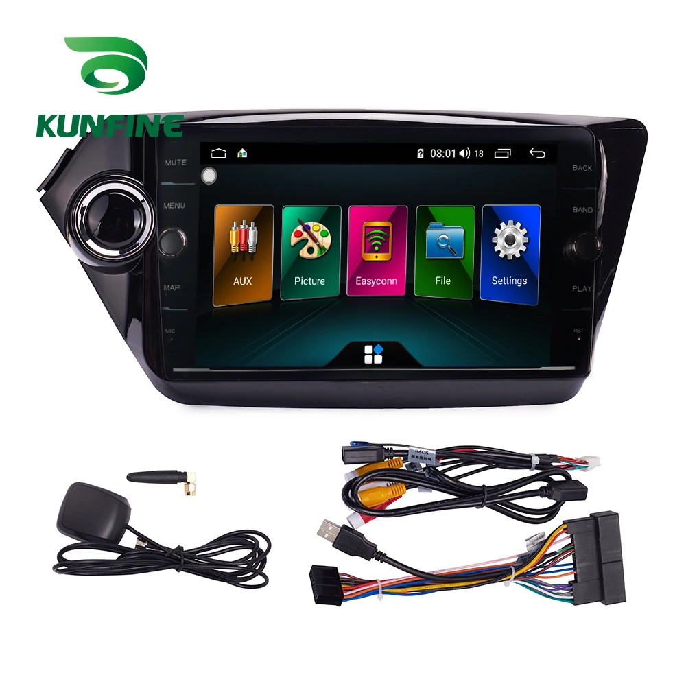 Best Octa Core ROM 64GB Android 8.1 Car DVD GPS Navigation Player Deckless Car Stereo For KIA K2 2011 2012 2013-16 Radio Headunit 5