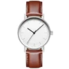 Bauhaus Minimalist Style Leather Watch Swiss Rhonda 763 Movement Minimal 36mm Stainless Steel Meshbelt Couple watch ► Photo 3/6