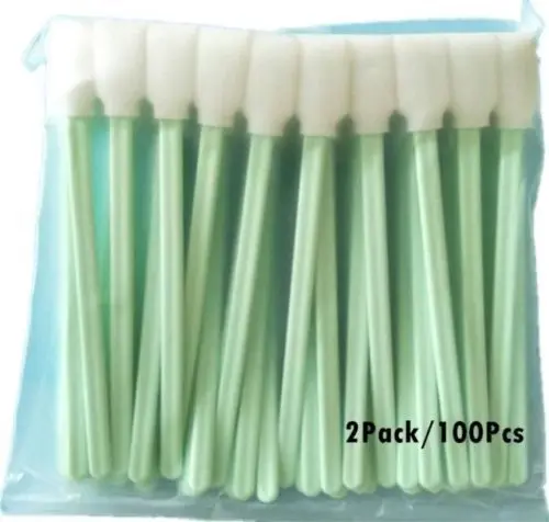 

100pcs screen leaner Swabs Sponge Stick For Solvent Format Inkjet Printer Roland Cleaning Brush