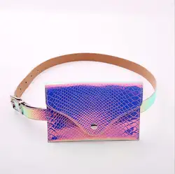 Конфеты лазер прозрачный бум талии поясная сумка для женщин Грудь крест средства ухода за кожей ключ кошелек