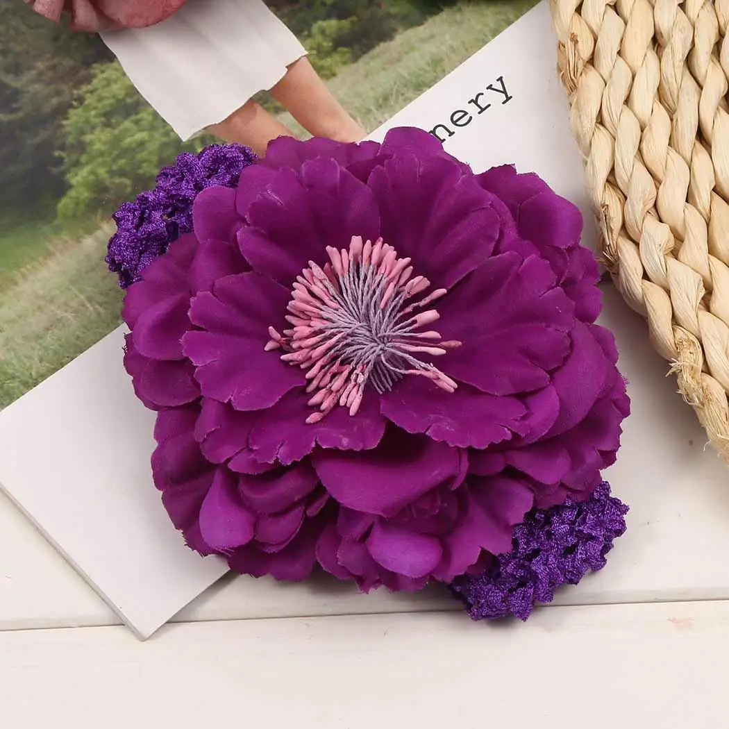 

Floral Baby Headdress Headbands Headbands Infant Piece Hair Fashion Head Baptism Girls Band Knitting Christening Toddler