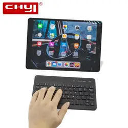 CHYI ультра тонкий беспроводной Bluetooth клавиатура для IPad Мультимедиа Мини bluetooth-клавиатура iOS Android планшеты смартфон ПК