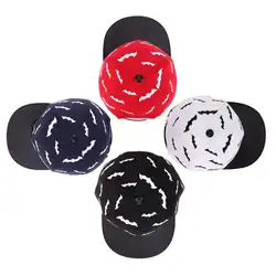 Детские красивые шапки в стиле хип-хоп, черная, красная, белая, темно-синяя детская шляпа летучая мышь, летняя бейсболка, Детская кепка для