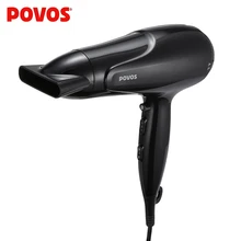 POVOS PH9039 электрический фен для волос мощностью 2200 Вт с концентратором воздуха
