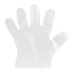 100 шт./пакет одноразовые перчатки одноразовые пластиковые перчатки барбекю прозрачные перчатки