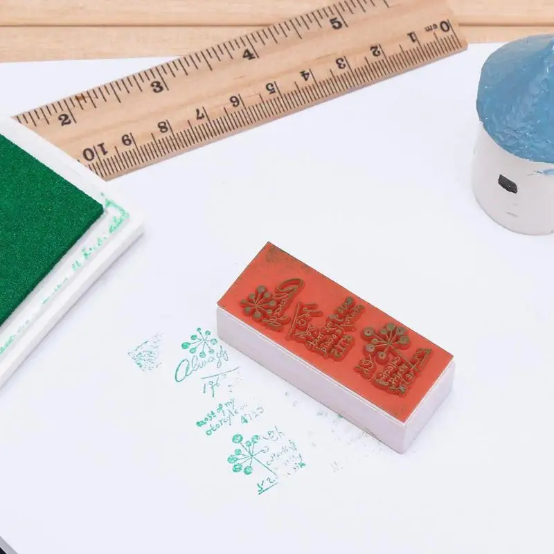 DIY винтажный завод Письмо Дерево резиновое уплотнение скрапбук фотоальбом марки
