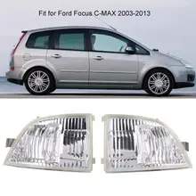 Car interior lighting Cafoucs Specchietto retrovisore Auto Turn Luce di Segnale per Ford Focus C-MAX 2003-2013 Luce di Striscia del LED