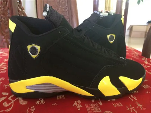 Новинка 2018 спортивные туфли мужские AJ 14 баскетбольные ретро кожаные кроссовки
