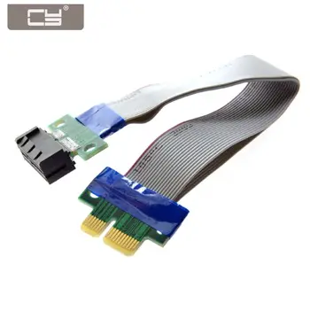 

CYSM 20cm PCI-E Express 1X Slot Riser Card Extender Extension Ribbon Flex Relocate Cable
