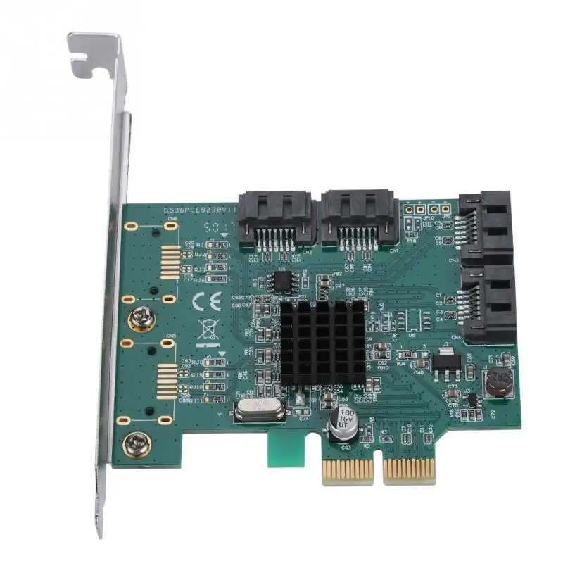 Стабильный сигнал SATA3 PCI E к SATA3.0 карта расширения SATA III (6 Гбит/с) 4 портовая RAID