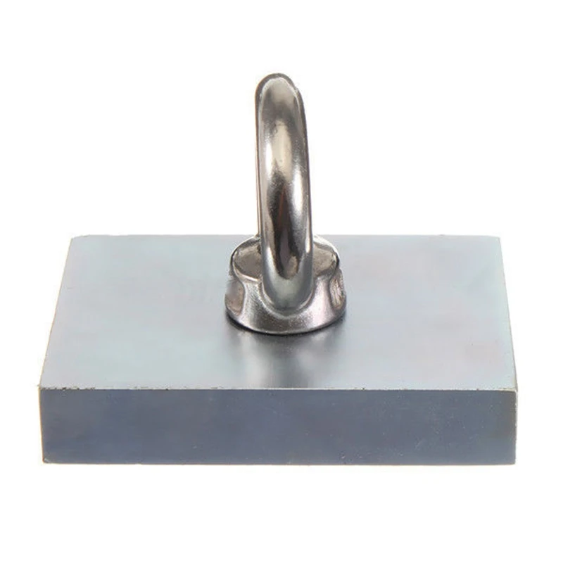 

90kg 70x50x13mm N52 Neodymium Recovery Super Magnet Metal Detector Fishing Treasure Hunting