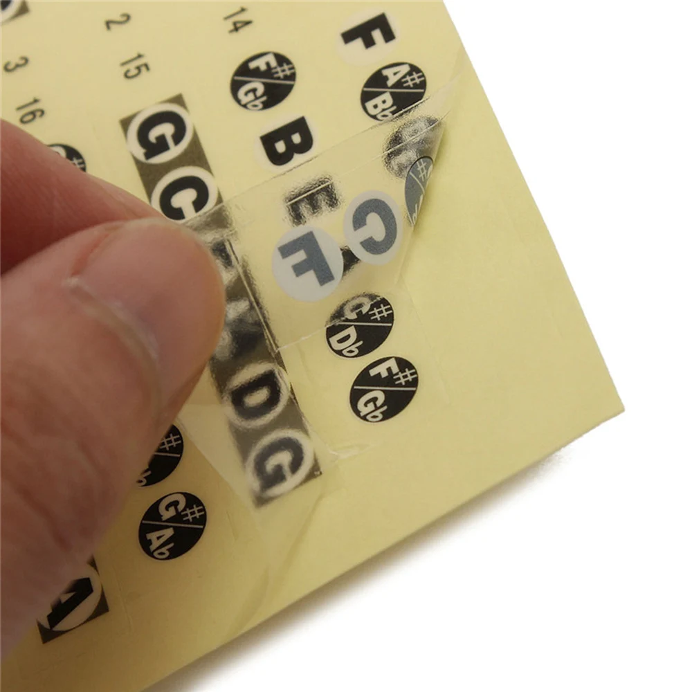 

Guitar Fretboard Note Sticker Musical Scale Label Fingerboard Stickes Notes Map For Musical Instruments Learning