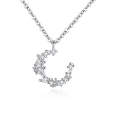 New Arrivals 925 Sterling Silver Moon zircon Necklaces & Pendants For Women Hot Fashion sterling-silver-jewelry New Arrivals 925 Sterling Silver Moon zircon Necklaces & Pendants For Women Hot Fashion sterling-silver-jewelry