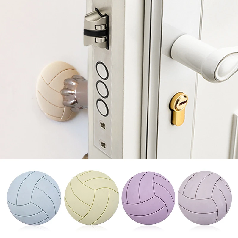 

3D Handle Round Door Pad Door Handle Bumper 1PC Silicone Adhesive Knob Home Supplies Wall Protector Crash Pad Anti-Skid