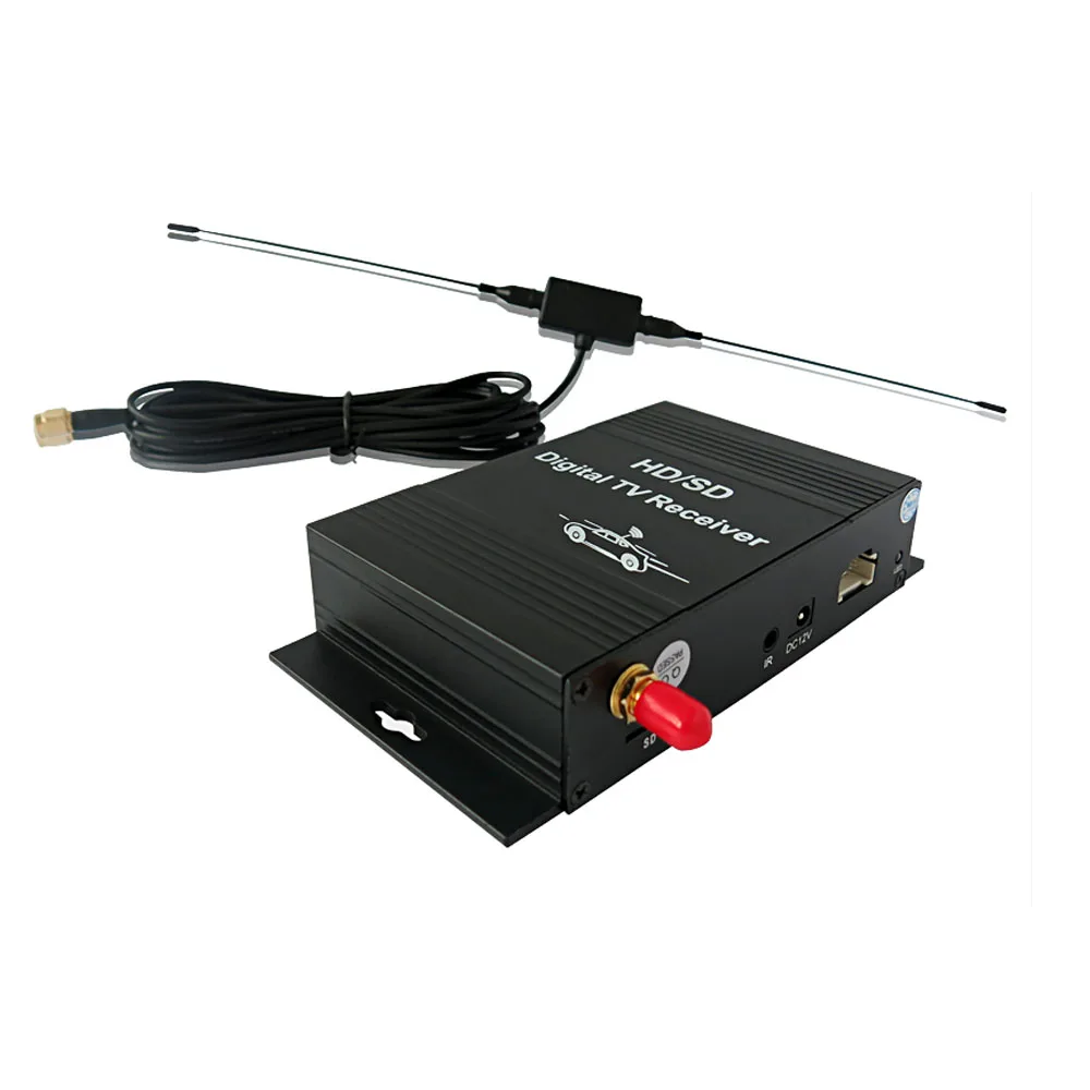 Car Mobile ATSC-MH Digital TV Receiver Set Top Tuner Box With 4 Video For US TV