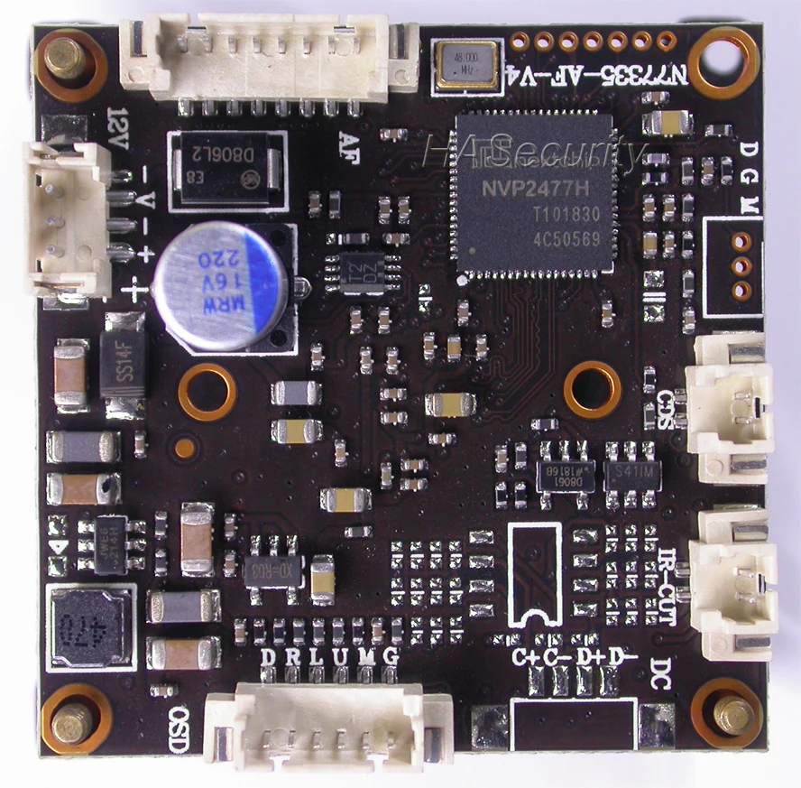 AHD 5MP, 4MP моторизованный зум и объектив с автофокусом 1/2. 8 STARVIS IMX335 CMOS+ NVP2477 модуль камеры видеонаблюдения печатная плата+ OSD кабель