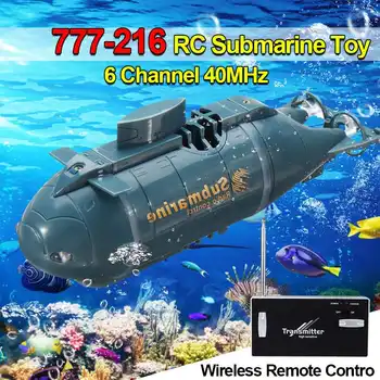 

Mini RC Submarine Speed Boat Remote Control Drone Pigboat Simulation Model Gift Toy Kids With 40MHz Transmitter 6 Channels