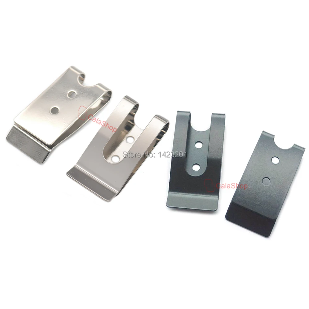 

5/12/25/60 Pcs / Lot 54mmx25mm Metal Holster Sheath Belt Clip Double Holes Clasp Spring Hook Buckle Leather Belts Handbag