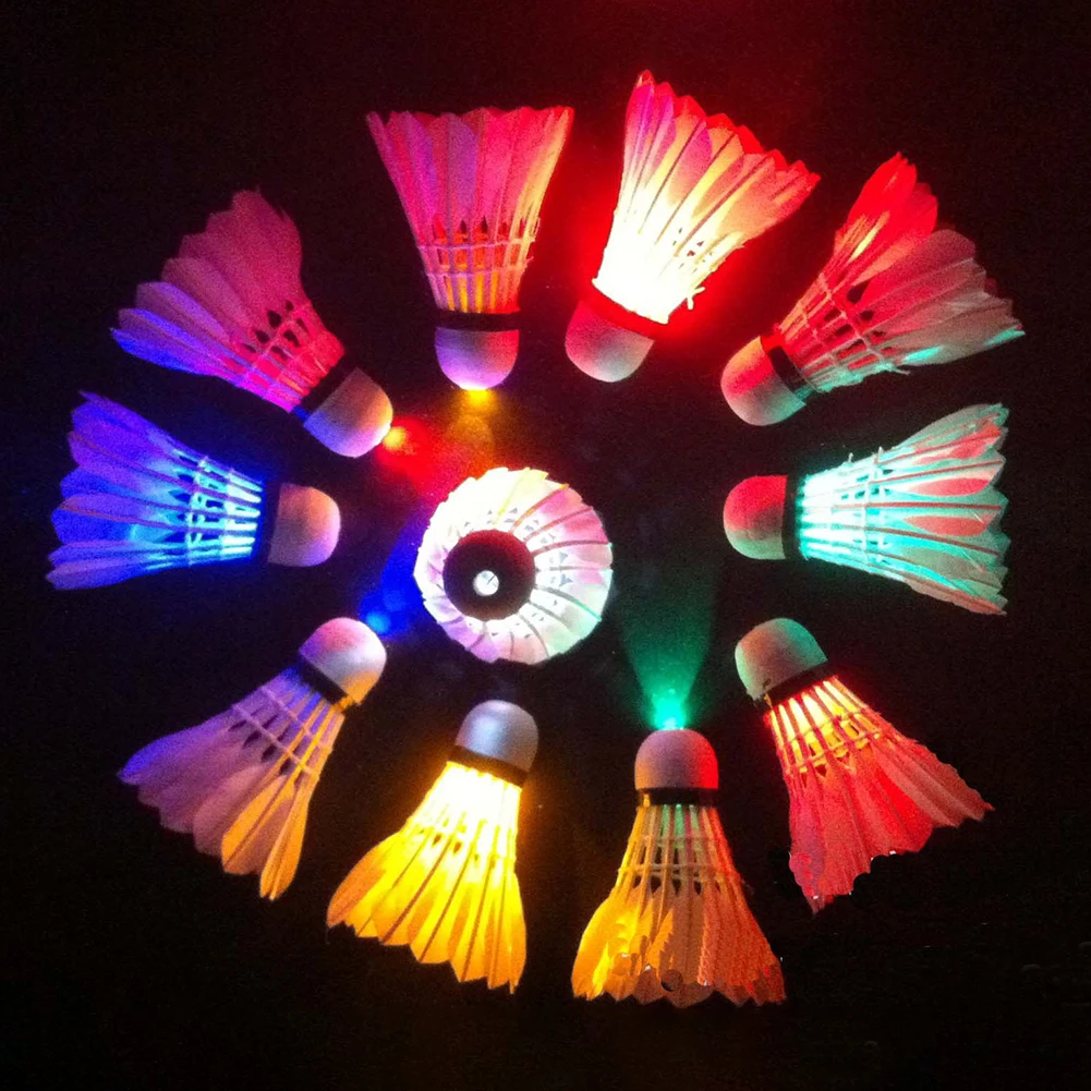 

1Pcs New Lighting Badminton Dark Night Colorful LED Lighting Sport Badminton Light Spot Shuttlecock