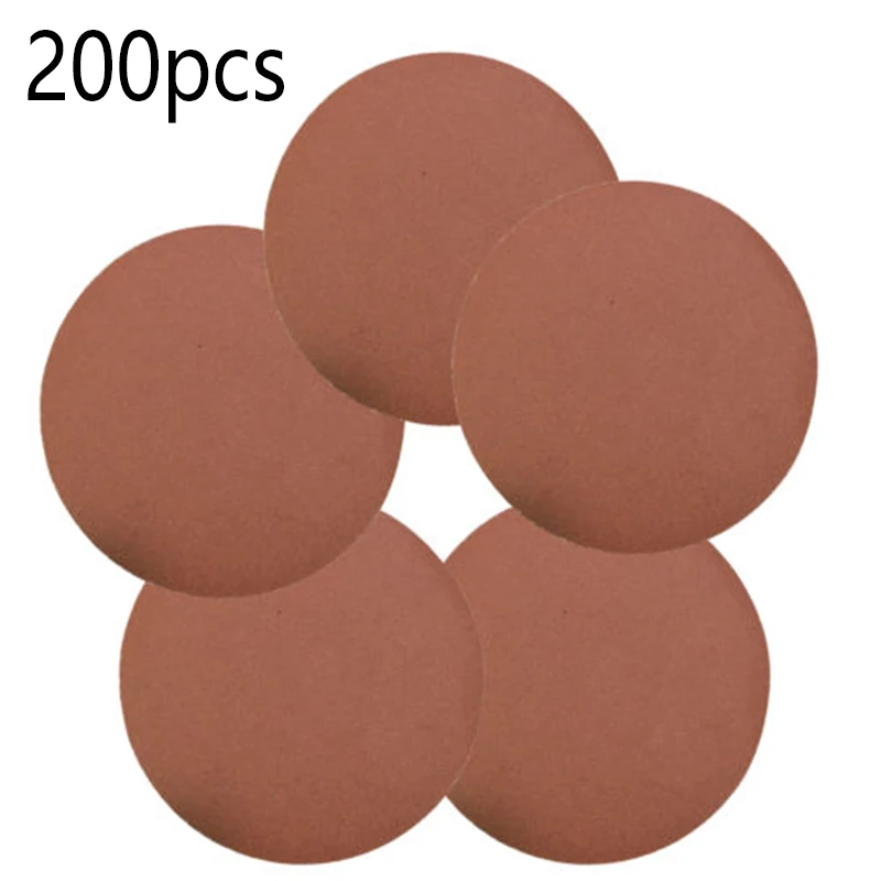 Acheter 200 pièces 75mm 80 # Grit Ponçage Papier Ponçage tampons à polir Papier de Verre Disque Durable