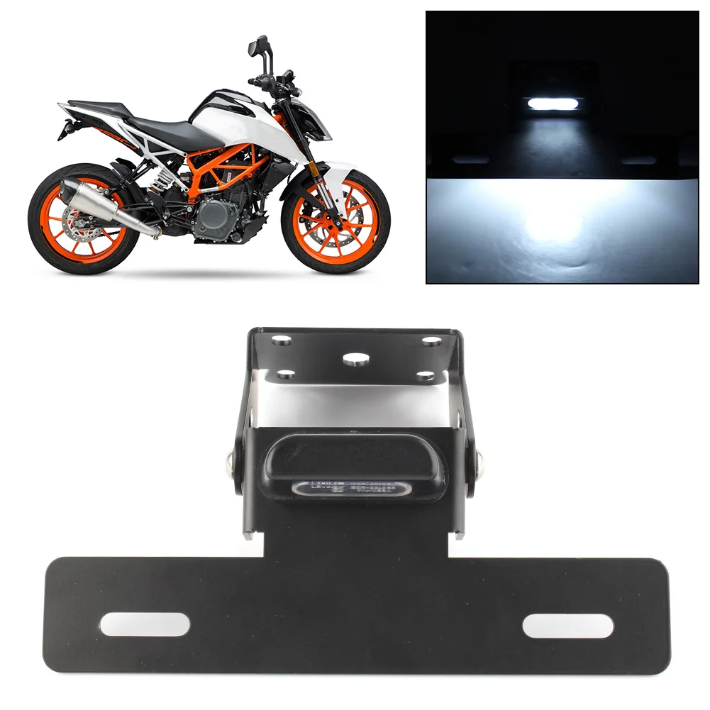 Для KTM Duke 390 Tail Fender Eliminator номерной знак держатель пластина w/светодиодный 2017 2018