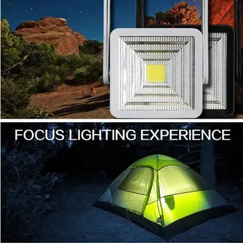 

LanLan Port LED Camping Bright Square Solar Lantern Light for Outdoor Camping Tent Light Portable Hanging Lamp White Light