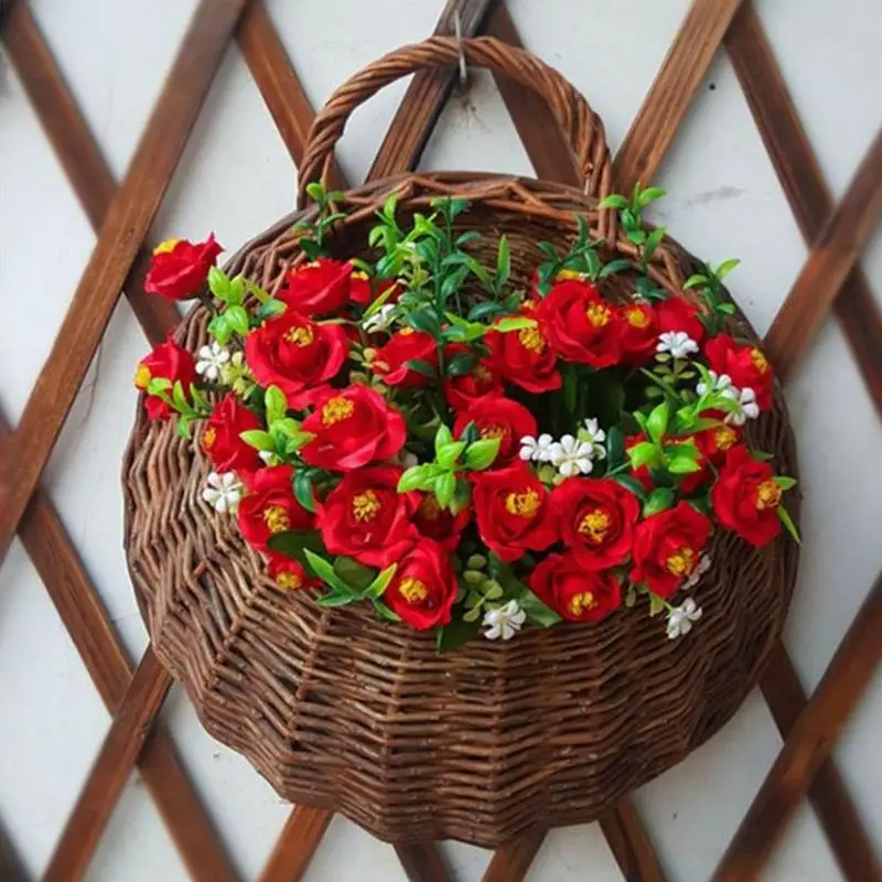 Lemonbest 1pc Portable Durable Wall flower basket Wall Hanging Basket