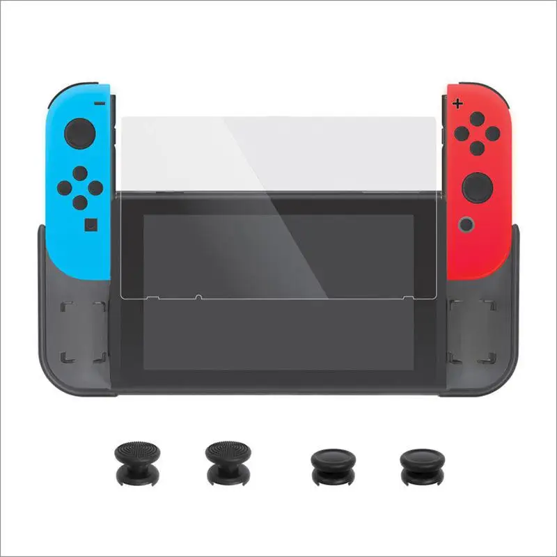 

DOBE Game accessories 7 in1 For Switch TPU Protective Sleeve + Film + Rocker Hat Host Protection Set for Nintend W ii Console