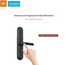 AQara умный дом S2 отпечаток пальца интеллектуальный замок высокое распознавание пароль ключ приложение управление Поддержка ручка дистанционного нажатия