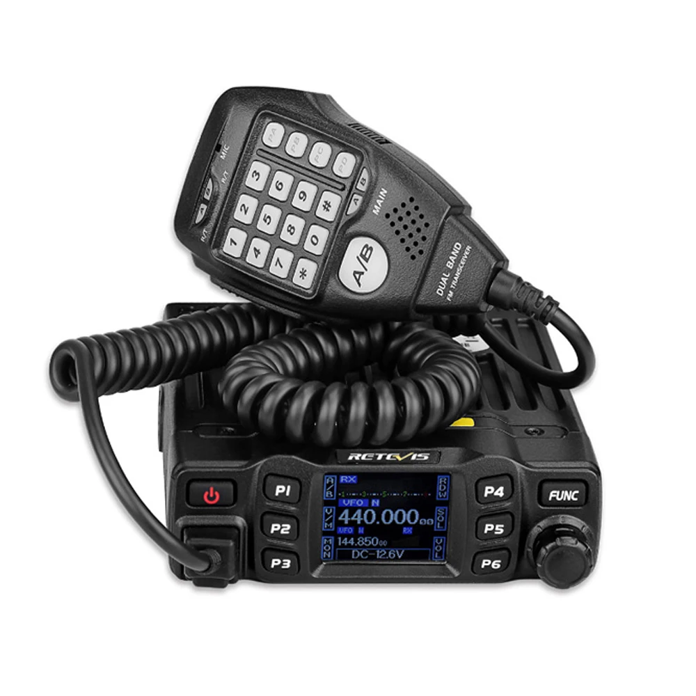 

RETEVIS RT95 Car Mobile Radio Walkie Talkie TFT LCD display 25W VHF UHF Dual Band Two Way Radio Amador Ham Radio Transceiver+MIC