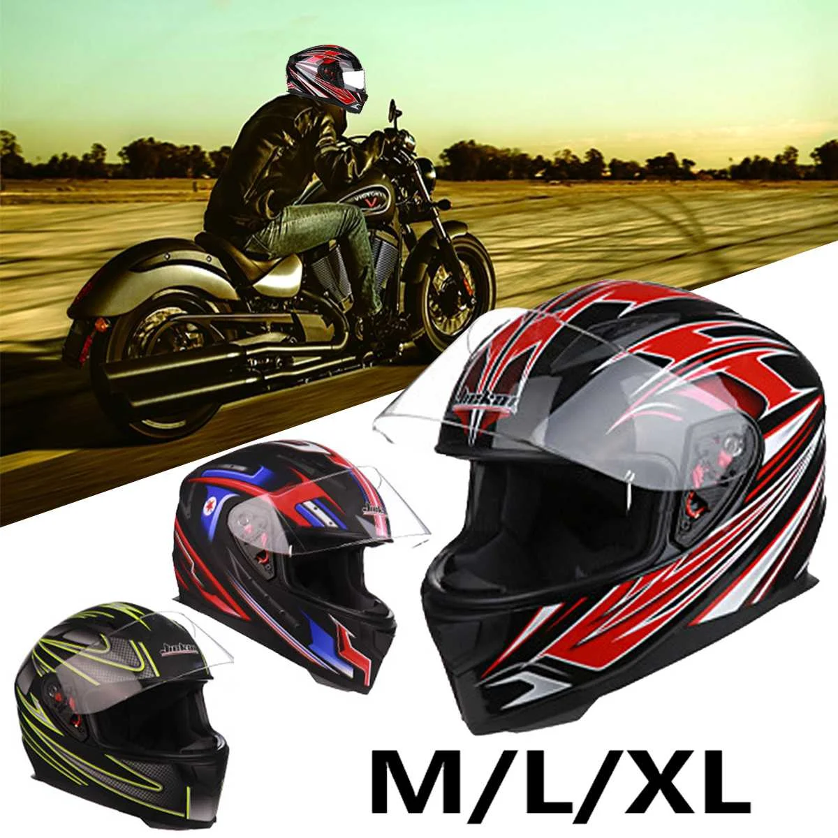 

Full Face Motorbike Helmet Flip up Motorcycle Helmets for Racing Off Road Helmet moto casco full-cover Protcevtive Gears
