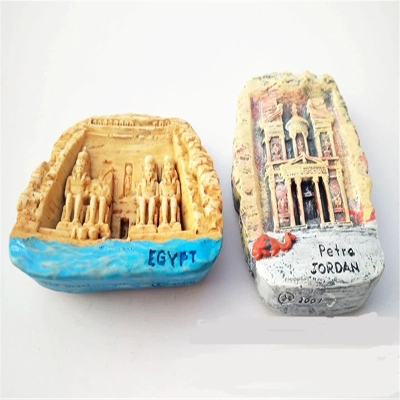 

Lychee Life Egypt Resin Fridge Magnet Creative 3D Landscape Refrigerator Magnetic Sticker Travel Souvenirs Home Decoration