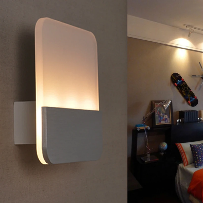 

DE.SOUL 9W led wall light Modern acrylic wall sconce lamps Creative corner night lights
