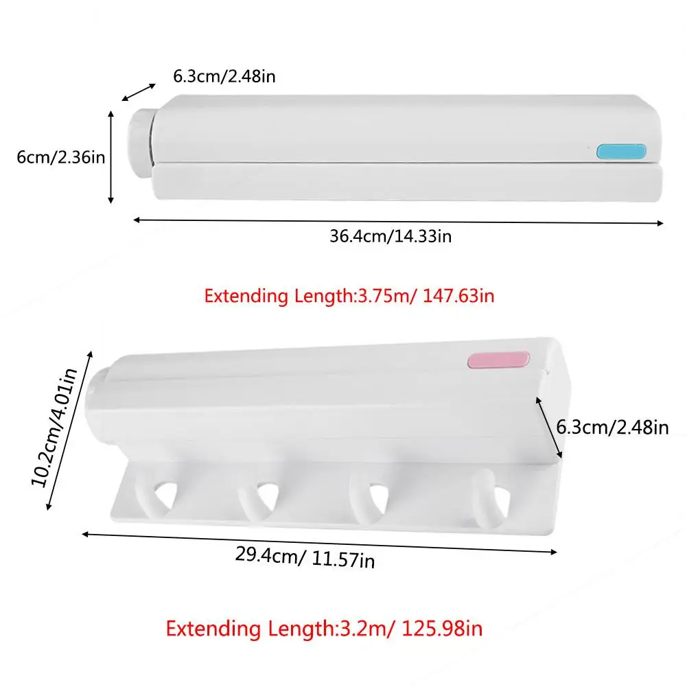 Настенная вешалка, выдвижная внутренняя вешалка для одежды, сушилка для полотенец в помещении, на открытом воздухе, балкон, кухонная сушилка для одежды